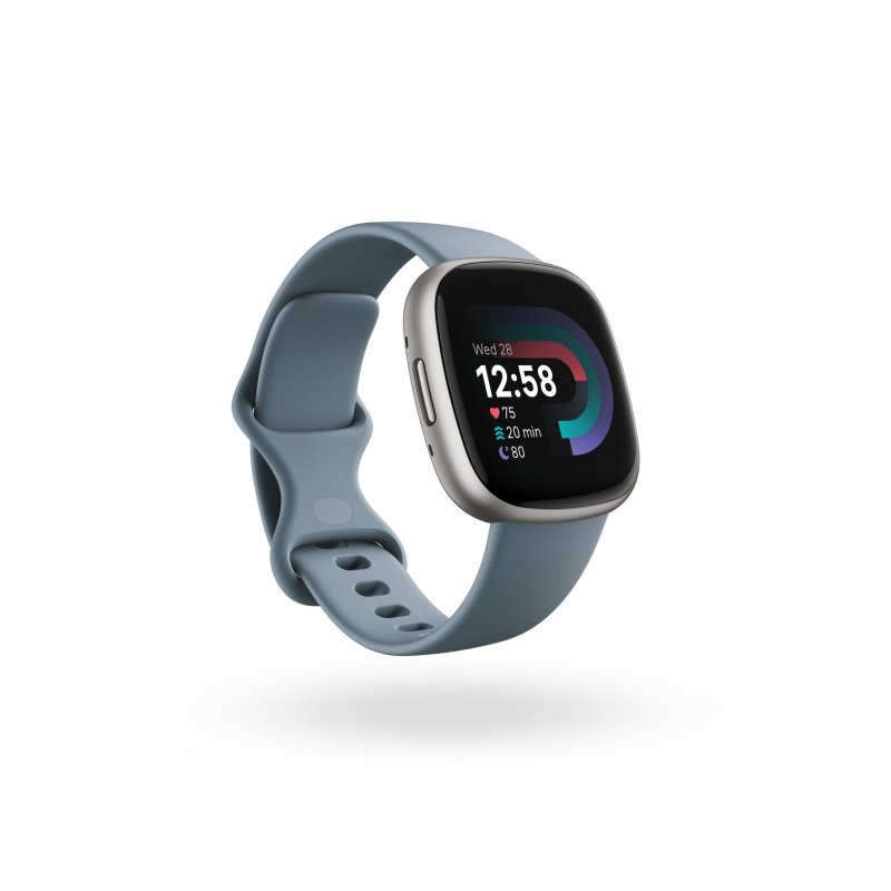 FitBit Versa 4 Fitnesstracker Wasserfall Blue, Platinum - FB523SRAG from buy2say.com! Buy and say your opinion! Recommend the pr FitBit Versa 4 Fitnesstracker Wasserfall Blue, Platinum - FB523SRAG from buy2say.com! Buy and say your opinion! Recommend the pr