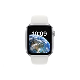 Apple Watch SE GPS + Cellular 44mm Silver Alu White Sport Band MNQ23FD/A från buy2say.com! Anbefalede produkter | Elektronik onl