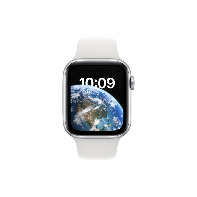 Apple Watch SE GPS + Cellular 44mm Silver Alu White Sport Band MNQ23FD/A fra buy2say.com! Anbefalede produkter | Elektronik onli
