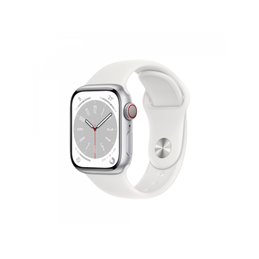 Apple Watch Series 8 Aluminium Cellular 41mm Silber - MP4A3FD/A fra buy2say.com! Anbefalede produkter | Elektronik online butik