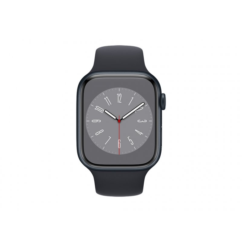 Apple Watch Series 8 GPS 45 mm Midnight Alu Case with Sport Band MNP13FD/A fra buy2say.com! Anbefalede produkter | Elektronik on