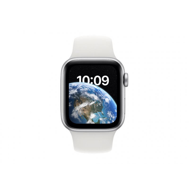 Apple Watch SE GPS 40mm Silver Aluminium Case White Sport Band MNJV3FD/A fra buy2say.com! Anbefalede produkter | Elektronik onli