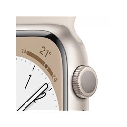 Apple Watch Series 8 GPS 41mm Starlight Aluminium Case Sport Band MNP63FD/A von buy2say.com! Empfohlene Produkte | Elektronik-On