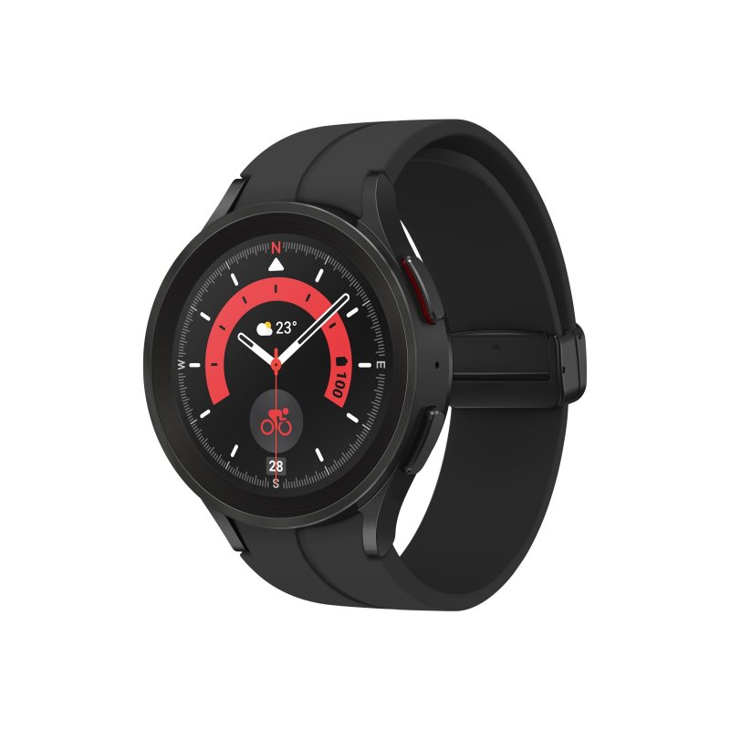 Samsung SM-R920 Galaxy Watch 5 Smartwatch black 45mm EU SM-R920NZKAEUE von buy2say.com! Empfohlene Produkte | Elektronik-Online-