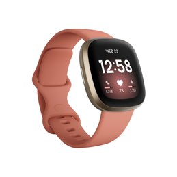 Fitbit Versa 3 Smartwatch pink clay-soft gold aluminum - FB511GLPK от buy2say.com!  Препоръчани продукти | Онлайн магазин за еле