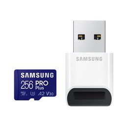 Samsung PRO Plus microSD Card 256 GB USB Card Reader MB-MD256KB/WW fra buy2say.com! Anbefalede produkter | Elektronik online but