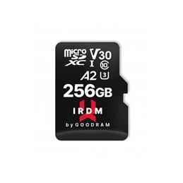 GOODRAM IRDM microSDXC 256GB V30 UHS-I U3 + adapter IR-M2AA-2560R12 fra buy2say.com! Anbefalede produkter | Elektronik online bu