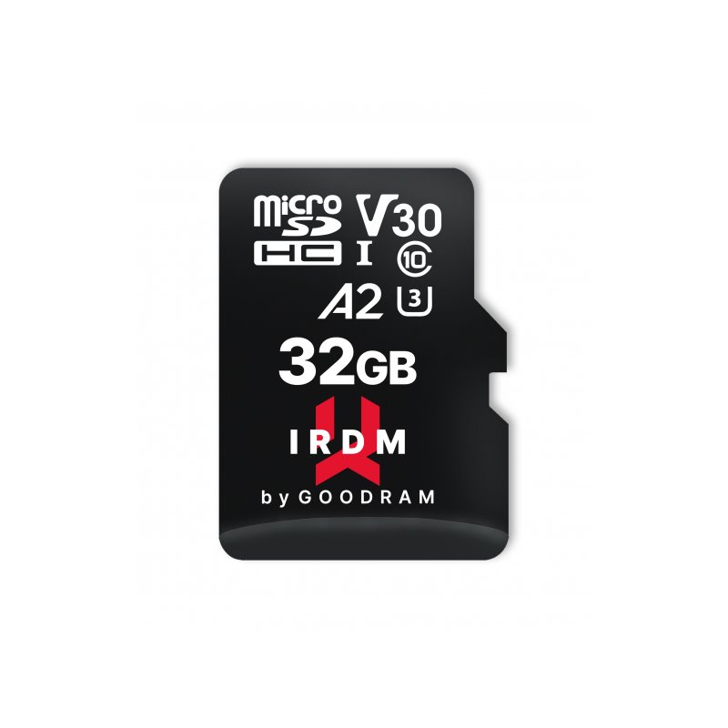 GOODRAM IRDM microSDHC 32GB V30 UHS-I U3 + adapter IR-M2AA-0320R12 från buy2say.com! Anbefalede produkter | Elektronik online bu