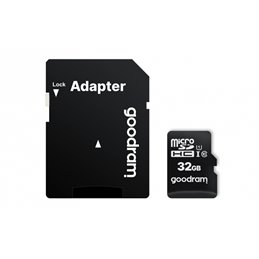 GOODRAM microSDHC 32GB Class 10 UHS-I + adapter M1AA-0320R12 från buy2say.com! Anbefalede produkter | Elektronik online butik