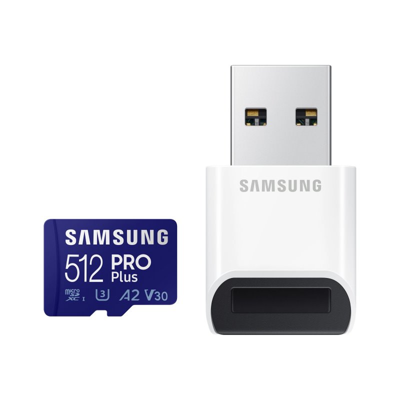 Samsung PRO Plus microSD Card 512 GB USB Card Reader MB-MD512KB/WW от buy2say.com!  Препоръчани продукти | Онлайн магазин за еле