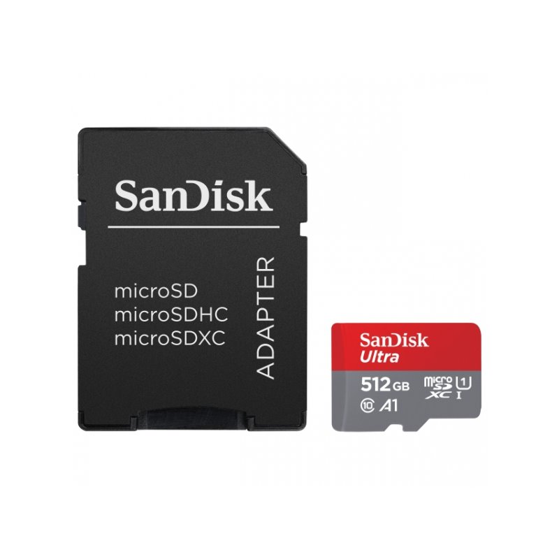 SanDisk MicroSDXC Ultra 512GB - SDSQUAC-512G-GN6MA fra buy2say.com! Anbefalede produkter | Elektronik online butik