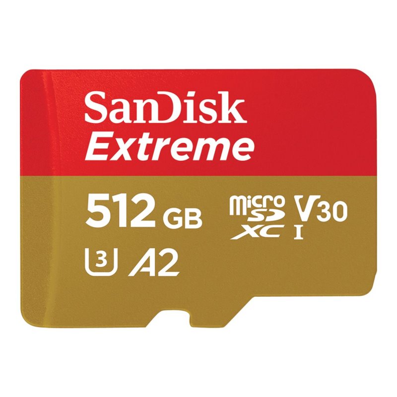 SanDisk MicroSDHC Extreme 512GB - SDSQXAV-512G-GN6MA alkaen buy2say.com! Suositeltavat tuotteet | Elektroniikan verkkokauppa