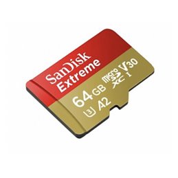 SanDisk Extreme 64GB microSDXC Card SDSQXAH-064G-GN6MN från buy2say.com! Anbefalede produkter | Elektronik online butik