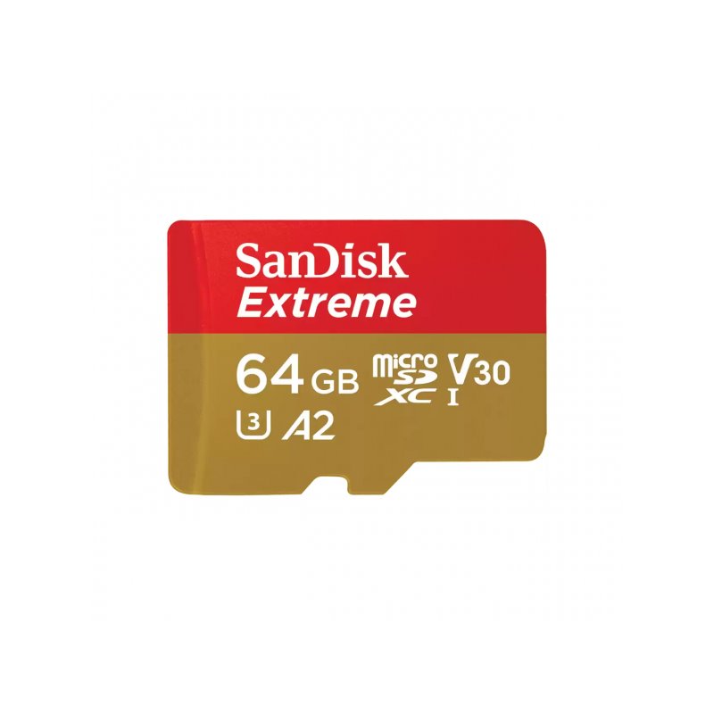 SanDisk MicroSDXC Extreme 64GB - SDSQXAH-064G-GN6MA från buy2say.com! Anbefalede produkter | Elektronik online butik