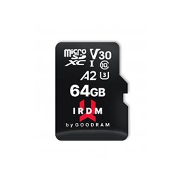 GOODRAM IRDM microSDXC 64GB V30 UHS-I U3 + adapter IR-M2AA-0640R12 from buy2say.com! Buy and say your opinion! Recommend the pro