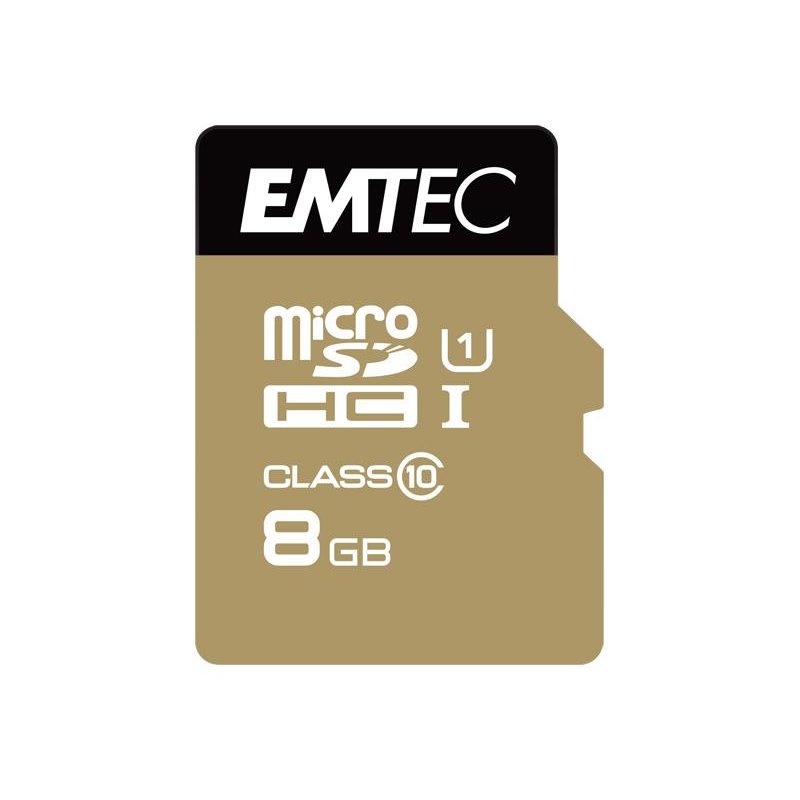 MicroSDHC 8GB EMTEC +Adapter CL10 EliteGold UHS-I 85MB/s Blister from buy2say.com! Buy and say your opinion! Recommend the produ MicroSDHC 8GB EMTEC +Adapter CL10 EliteGold UHS-I 85MB/s Blister from buy2say.com! Buy and say your opinion! Recommend the produ