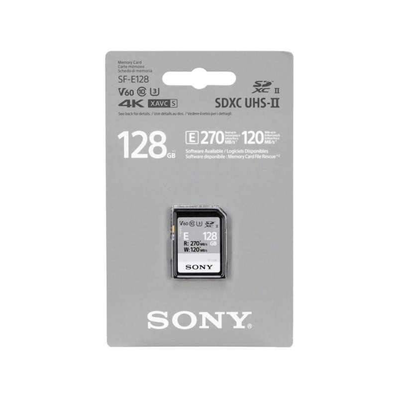 Sony SDXC E series 128GB UHS-II Class 10 U3 V60 - SFE128 alkaen buy2say.com! Suositeltavat tuotteet | Elektroniikan verkkokauppa