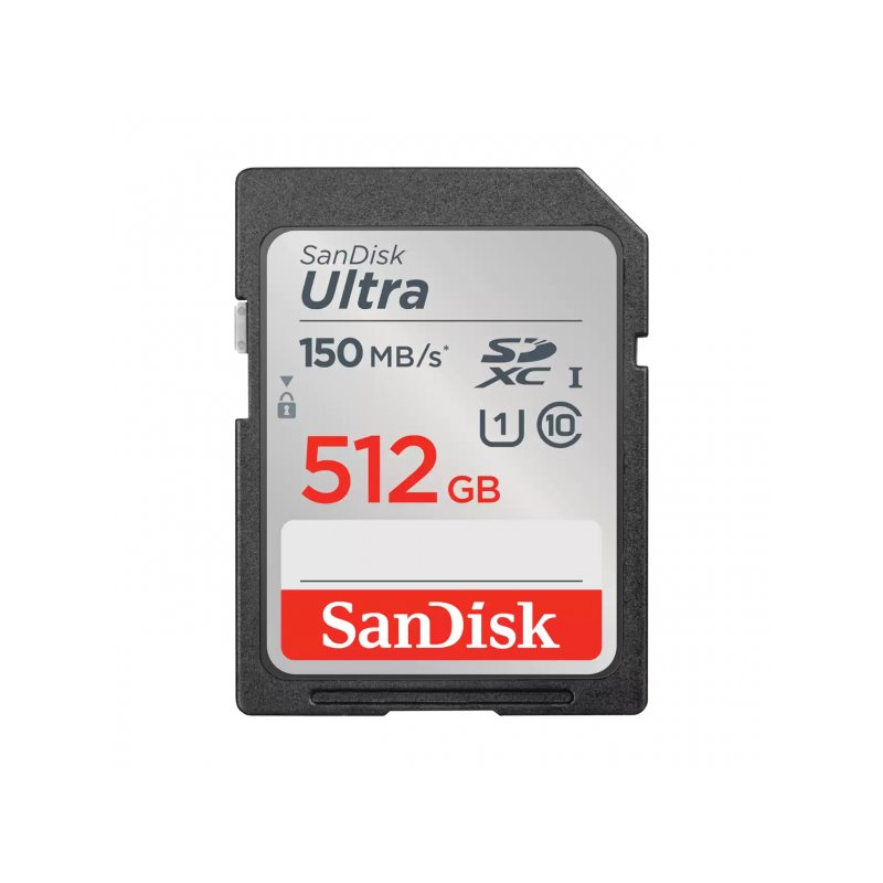 SanDisk Ultra 512GB SDXC 150MB/s Extended Capacity SDSDUNC-512G-GN6IN fra buy2say.com! Anbefalede produkter | Elektronik online 