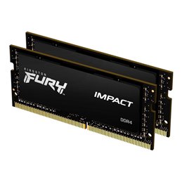 Kingston Fury Impact Kit 2 x 32GB 2666MHz DDR4 CL16 SODIMM KF426S16IBK2/64 fra buy2say.com! Anbefalede produkter | Elektronik on