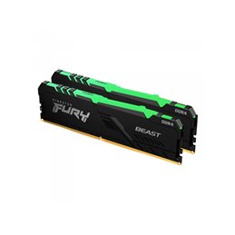 Kingston Fury Beast RGB - DDR4 - Kit - 64 GB 2 x 32 GB - KF436C18BBAK2/64 от buy2say.com!  Препоръчани продукти | Онлайн магазин
