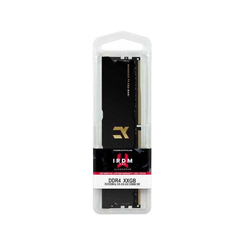 GoodRam DDR4 8GB PC 4000 CL18 IRDM Pro Pitch Black - IRP-4000D4V64L18S/8G from buy2say.com! Buy and say your opinion! Recommend GoodRam DDR4 8GB PC 4000 CL18 IRDM Pro Pitch Black - IRP-4000D4V64L18S/8G from buy2say.com! Buy and say your opinion! Recommend
