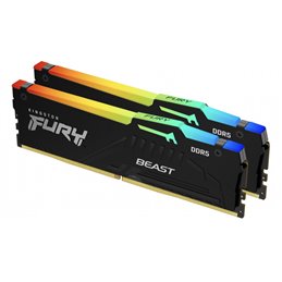 Kingston Fury Beast RGB Kit 2x8GB DDR5 6000MT/s CL36 DIMM KF560C36BBEAK2-16 fra buy2say.com! Anbefalede produkter | Elektronik o