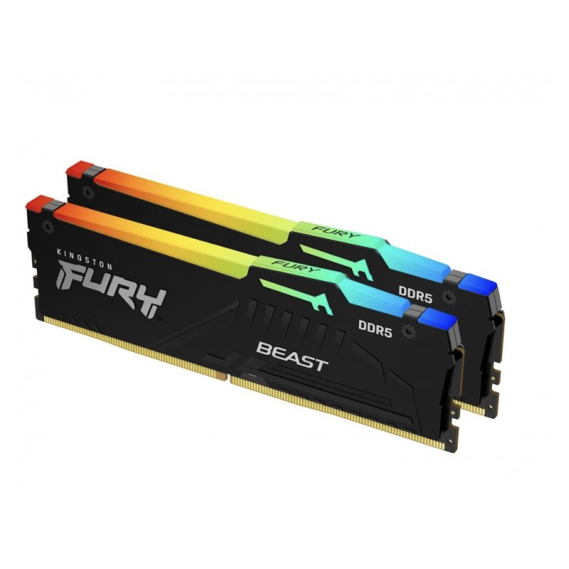 Kingston Fury Beast RGB 2x8GB DDR5 5200MT/s CL36 DIMM KF552C36BBEAK2-16 от buy2say.com!  Препоръчани продукти | Онлайн магазин з