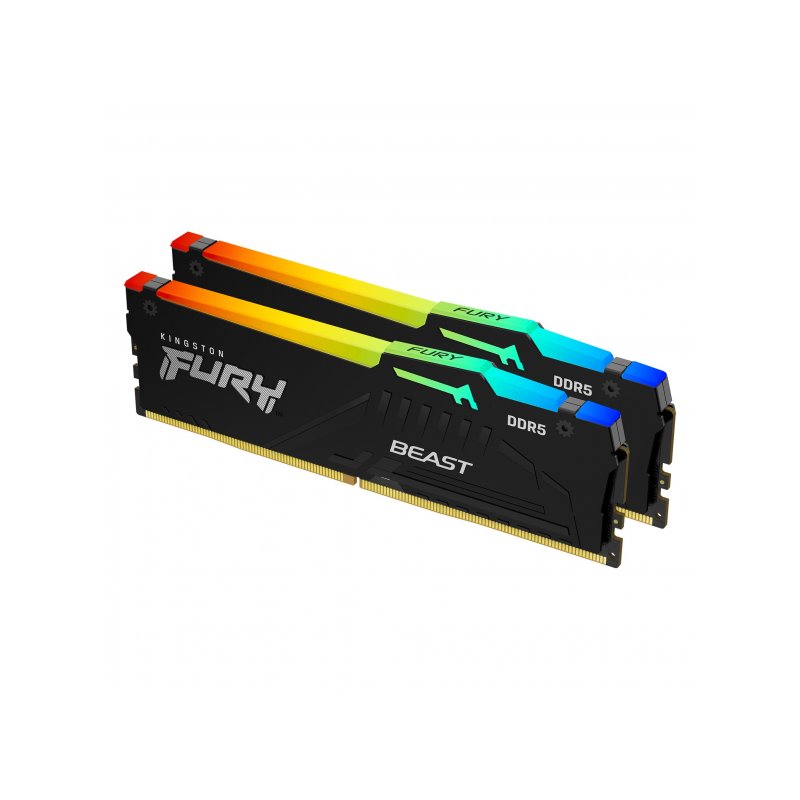 Kingston Fury Beast RGB 2 x 8GB DDR5 5200MT/s CL40 DIMM KF552C40BBAK2-16 от buy2say.com! Препоръчани продукти | Онлайн магазин Kingston Fury Beast RGB 2 x 8GB DDR5 5200MT/s CL40 DIMM KF552C40BBAK2-16 от buy2say.com! Препоръчани продукти | Онлайн магазин