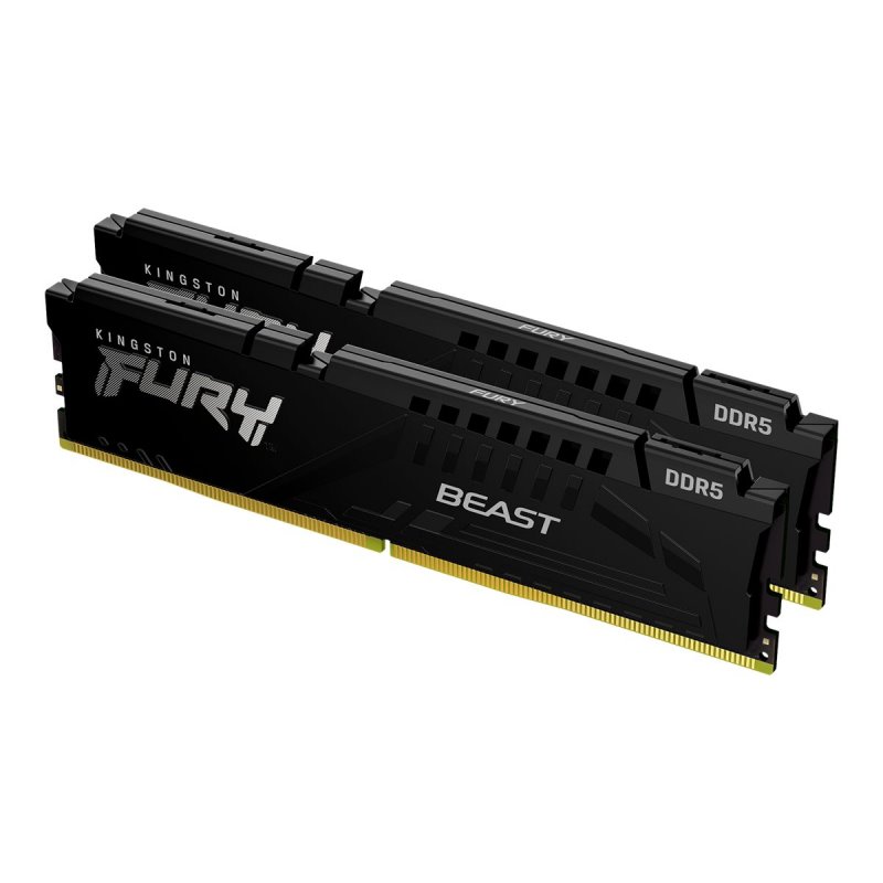 Kingston Fury Beast kit 2 x 16GB 5200 MHz DDR5 DIMM Black KF552C36BBEK2-32 fra buy2say.com! Anbefalede produkter | Elektronik on