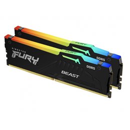Kingston Fury Beast kit 2 x 32GB DDR5 5600MT/s CL36 DIMM KF556C36BBEAK2-64 fra buy2say.com! Anbefalede produkter | Elektronik on