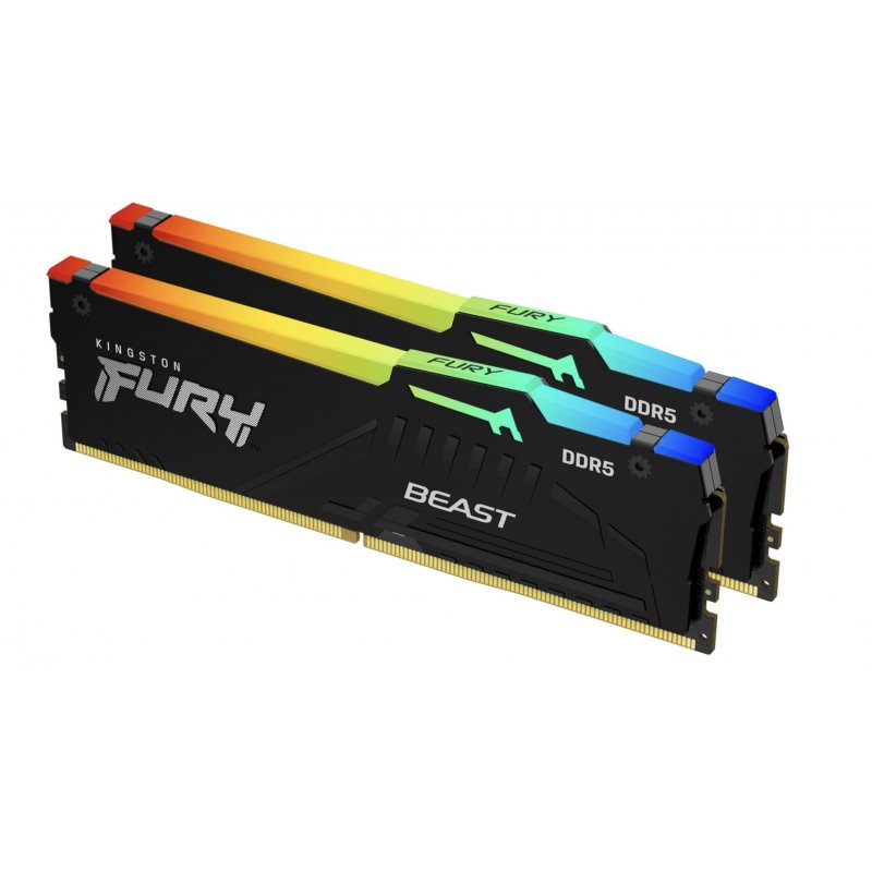 Kingston Fury Beast kit 2 x 32GB DDR5 5200MT/s CL36 DIMM KF552C36BBEAK2-64 från buy2say.com! Anbefalede produkter | Elektronik o