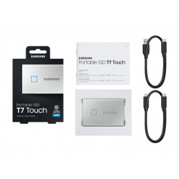 Samsung Portable SSD T7 Touch 2TB Silver MU-PC2T0S/WW fra buy2say.com! Anbefalede produkter | Elektronik online butik