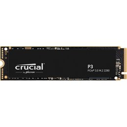 Crucial SSD M.2 500GB P3 NVMe PCIe 3.0 x 4 CT500P3SSD8 fra buy2say.com! Anbefalede produkter | Elektronik online butik