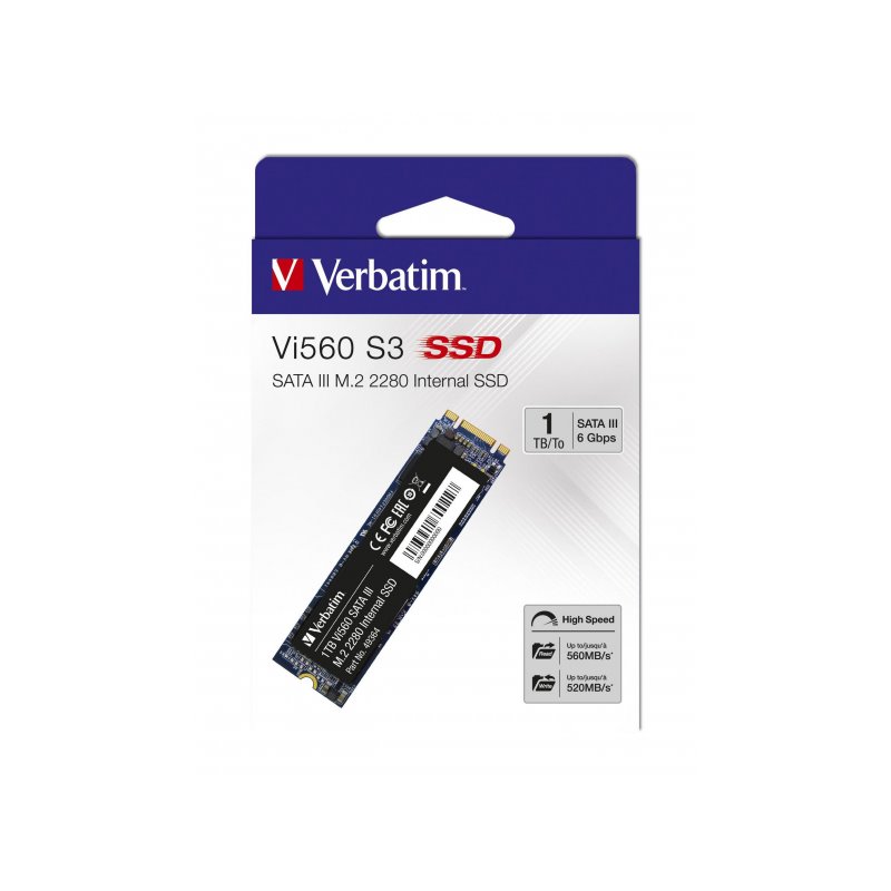 Verbatim SSD 1TB, SATA-III, M.2 2280 -  Retail från buy2say.com! Anbefalede produkter | Elektronik online butik