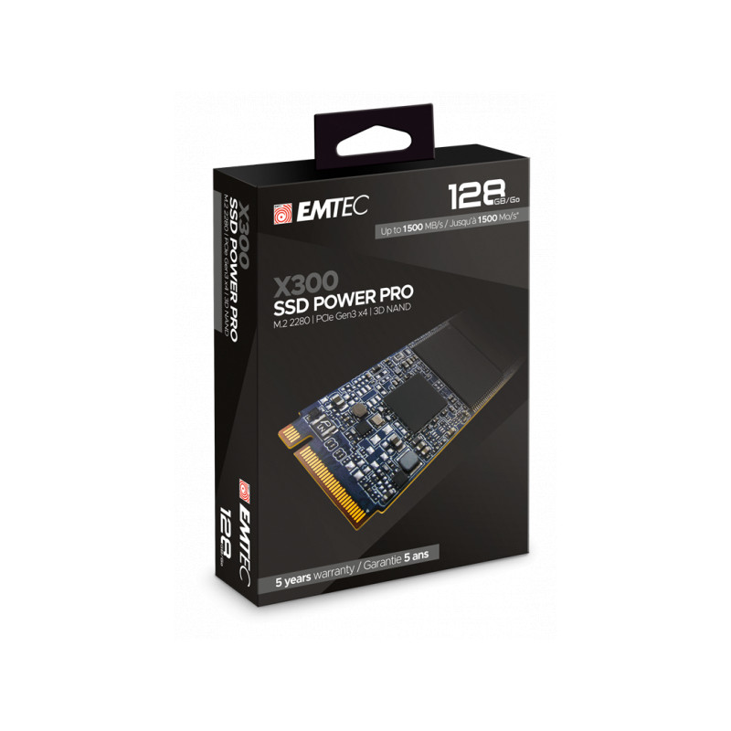 Emtec Intern. SSD X300 128GB M.2 2280 SATA 3D NAND 1500MB/sec ECSSD128GX300 alkaen buy2say.com! Suositeltavat tuotteet | Elektro