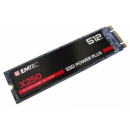 Emtec Internal SSD X250 512GB M.2 SATA III 3D NAND 520MB/sec ECSSD512GX250 alkaen buy2say.com! Suositeltavat tuotteet | Elektron
