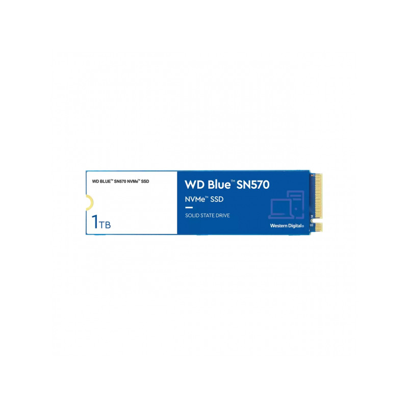 WD SSD Blue SN570 1TB PCIe Gen3 NVMe WDS100T3B0C fra buy2say.com! Anbefalede produkter | Elektronik online butik