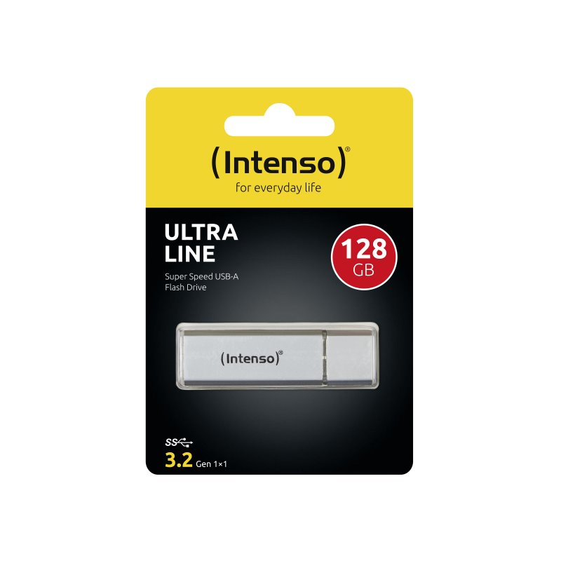 Intenso Ultra Line USB Flash 128GB Typ-A 3.2 Silber från buy2say.com! Anbefalede produkter | Elektronik online butik