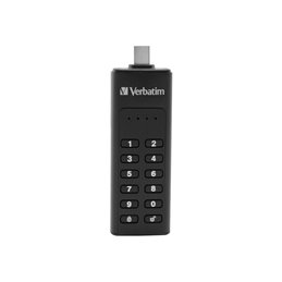 Verbatim USB 3.1 Stick 128GB, Typ C, Secure, Keypad - Retail fra buy2say.com! Anbefalede produkter | Elektronik online butik