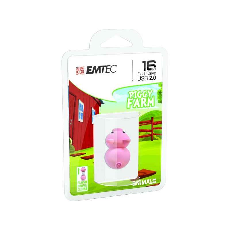 USB FlashDrive 16GB EMTEC Blister Animalitos (Animals Piggy) fra buy2say.com! Anbefalede produkter | Elektronik online butik