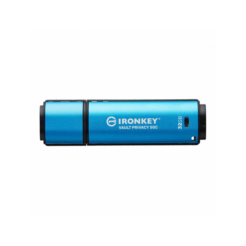 Kingston USB Flash 32GB IronKey Vault Privacy 50C AES-256 IKVP50C/32GB fra buy2say.com! Anbefalede produkter | Elektronik online