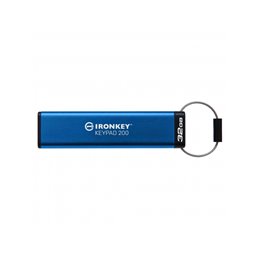 Kingston USB Flash 32GB IronKey Keypad 200 AES-256 IKKP200/32GB fra buy2say.com! Anbefalede produkter | Elektronik online butik