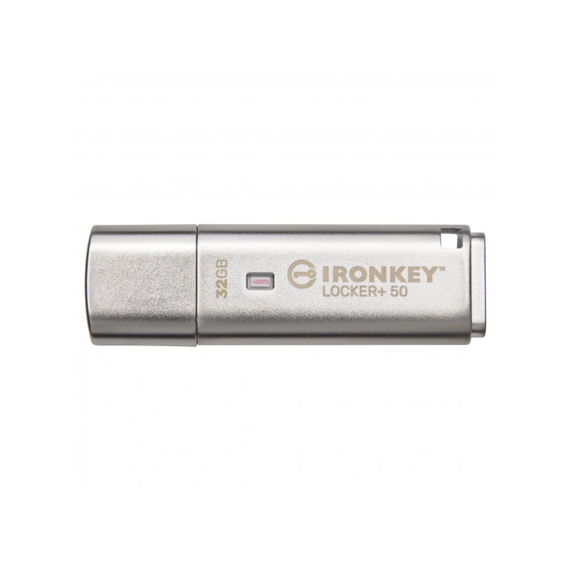 Kingston IronKey Locker+ 50 32GB USB Flash Silver IKLP50/32GB von buy2say.com! Empfohlene Produkte | Elektronik-Online-Shop