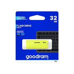 GOODRAM UME2 USB 2.0 32GB Yellow UME2-0320Y0R11 fra buy2say.com! Anbefalede produkter | Elektronik online butik