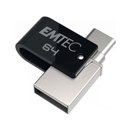 USB FlashDrive 64GB Emtec Mobile & Go Dual USB3.2 - USB-C T260 from buy2say.com! Buy and say your opinion! Recommend the product
