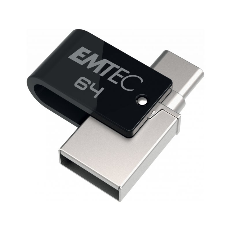USB FlashDrive 64GB Emtec Mobile & Go Dual USB3.2 - USB-C T260 от buy2say.com!  Препоръчани продукти | Онлайн магазин за електро