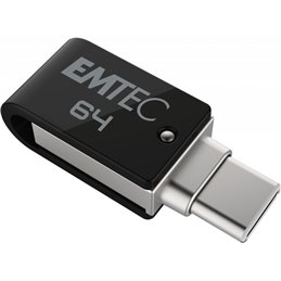 USB FlashDrive 64GB Emtec Mobile & Go Dual USB3.2 - USB-C T260 fra buy2say.com! Anbefalede produkter | Elektronik online butik