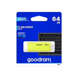GOODRAM UME2 USB 2.0 64GB Yellow UME2-0640Y0R11 von buy2say.com! Empfohlene Produkte | Elektronik-Online-Shop