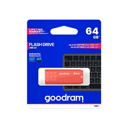 GOODRAM UME3 USB 3.0 64GB Orange UME3-0640O0R11 från buy2say.com! Anbefalede produkter | Elektronik online butik