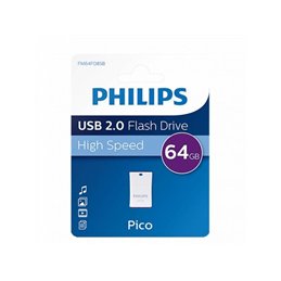 Philips USB-Stick 64GB 2.0 USB Drive Pico FM64FD85B/00 alkaen buy2say.com! Suositeltavat tuotteet | Elektroniikan verkkokauppa